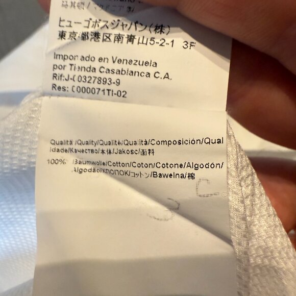 Boss Hugo Boss white slim fit dress shirt - size 15 - Picture 4 of 8